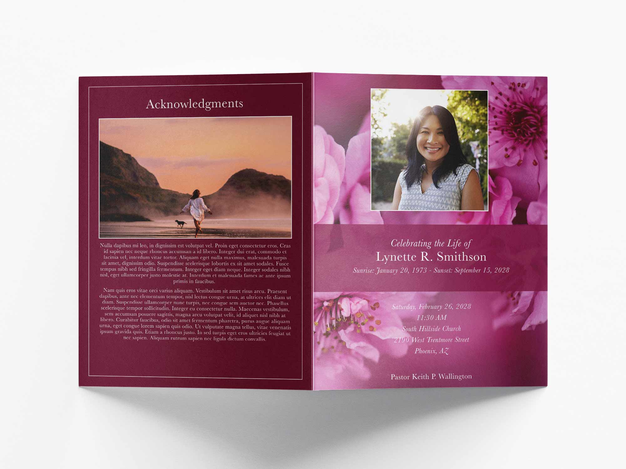 Large Program Back Sample