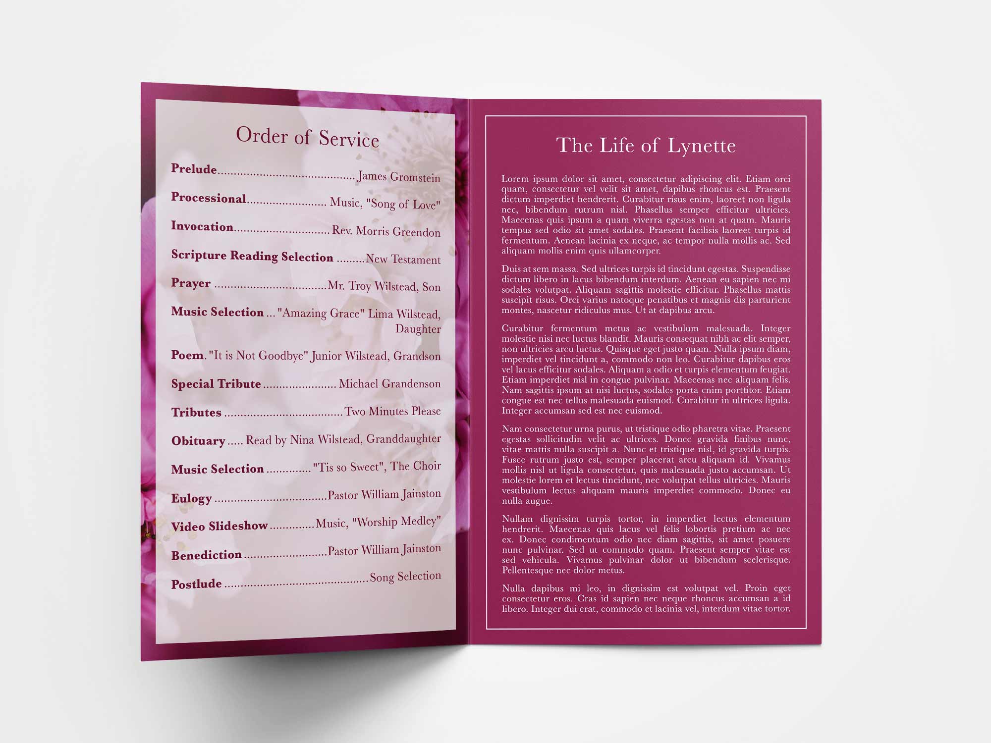 Standard Program Inside Sample