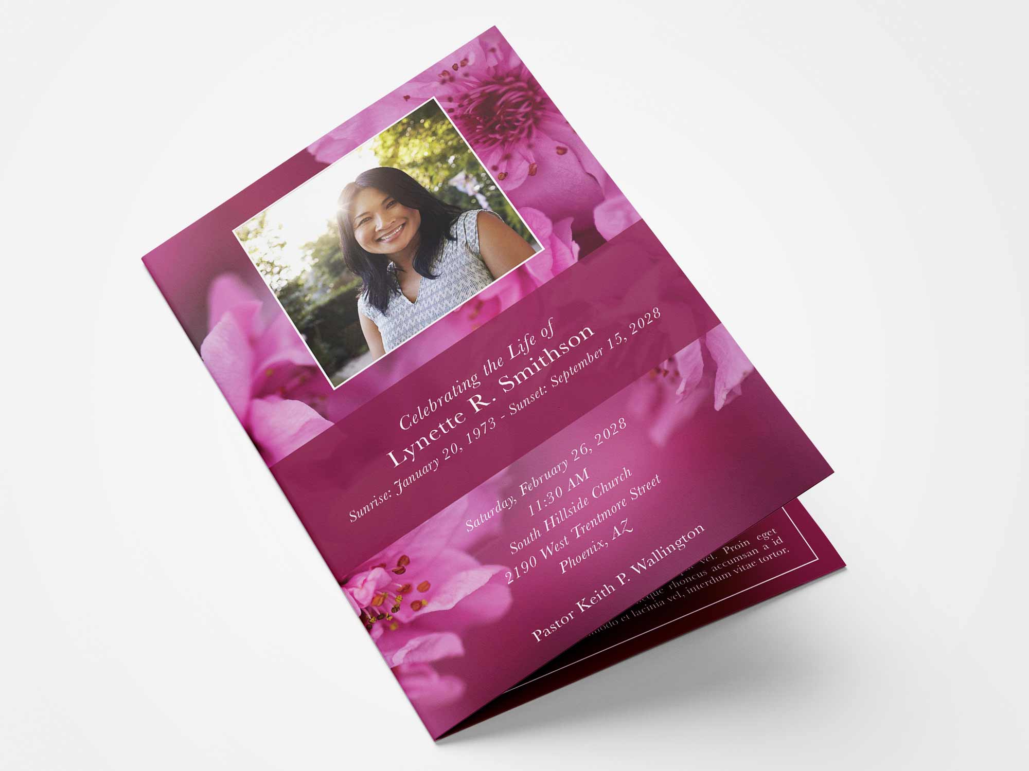 Standard Program Front Sample