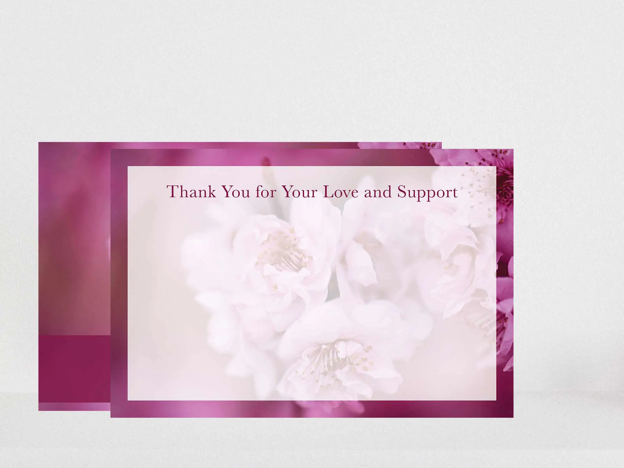 Thank You Card Back Blank