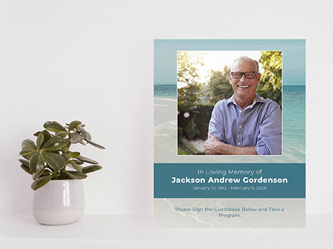 View Table Sign Sample