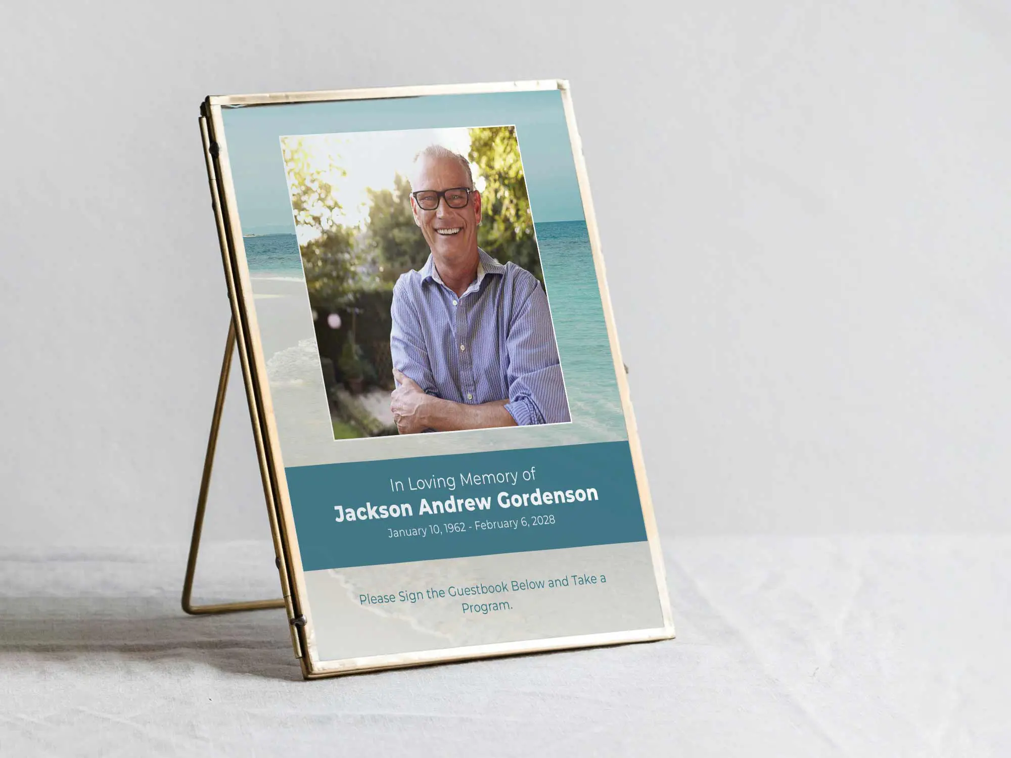 Table Sign in Frame
