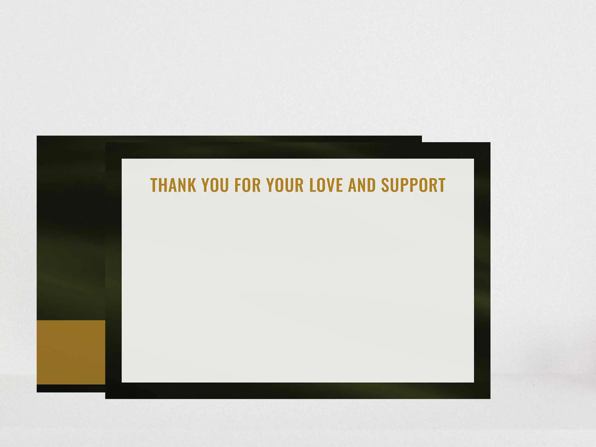 Thank You Card Back Blank
