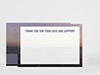 Thank You Card Back Blank
