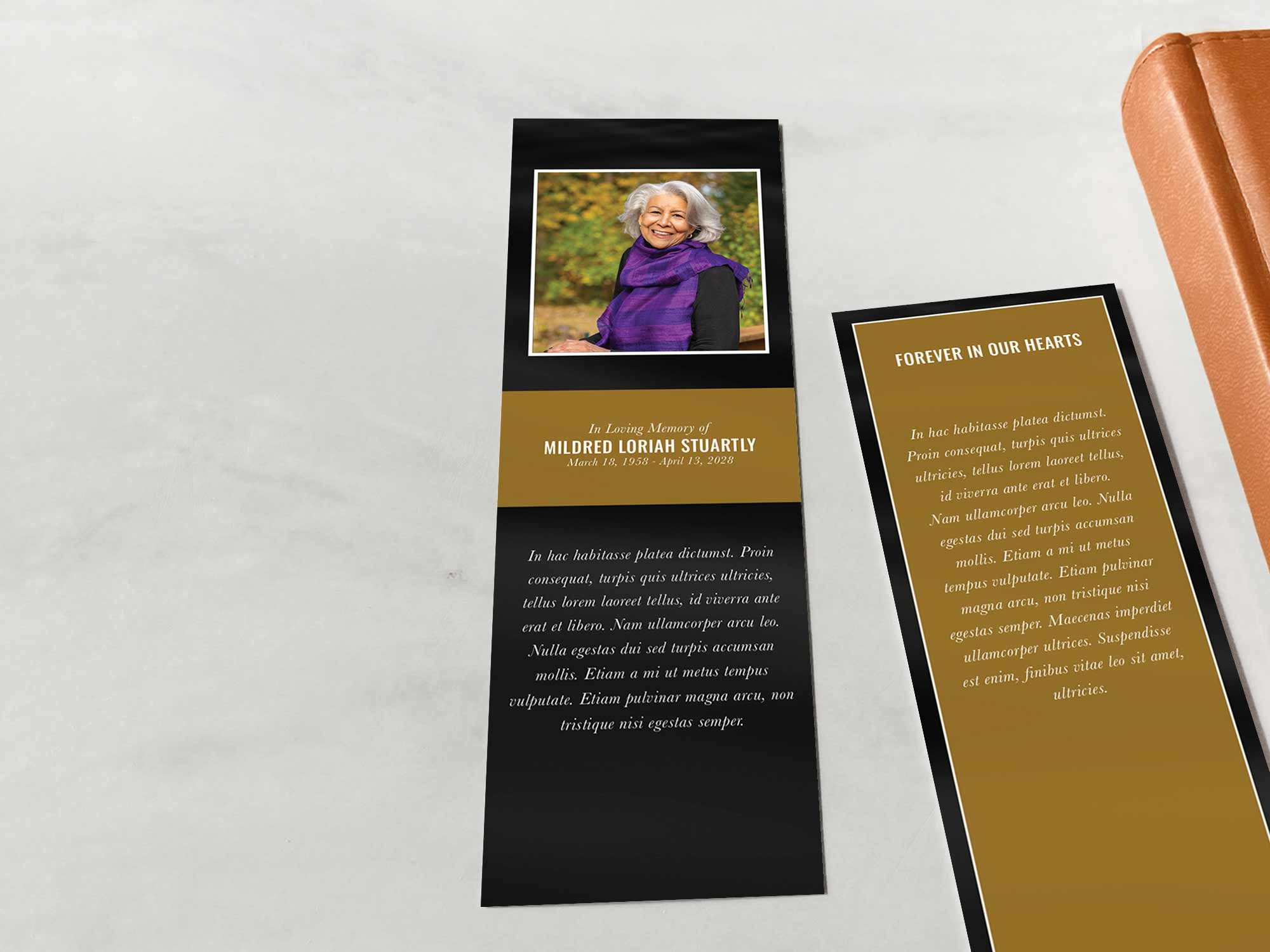 Bookmark Front Sample