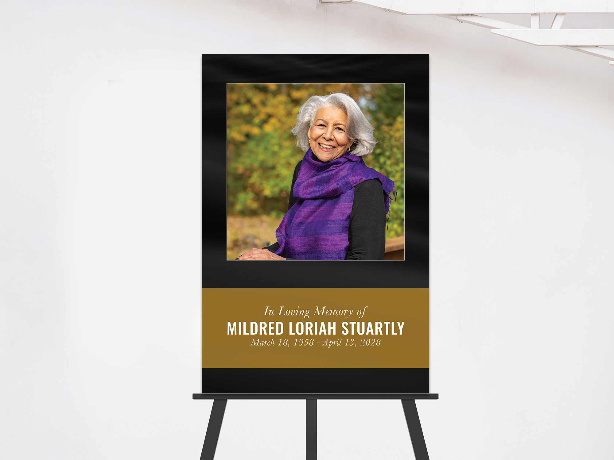 Easel Sign (On Easel) Sample