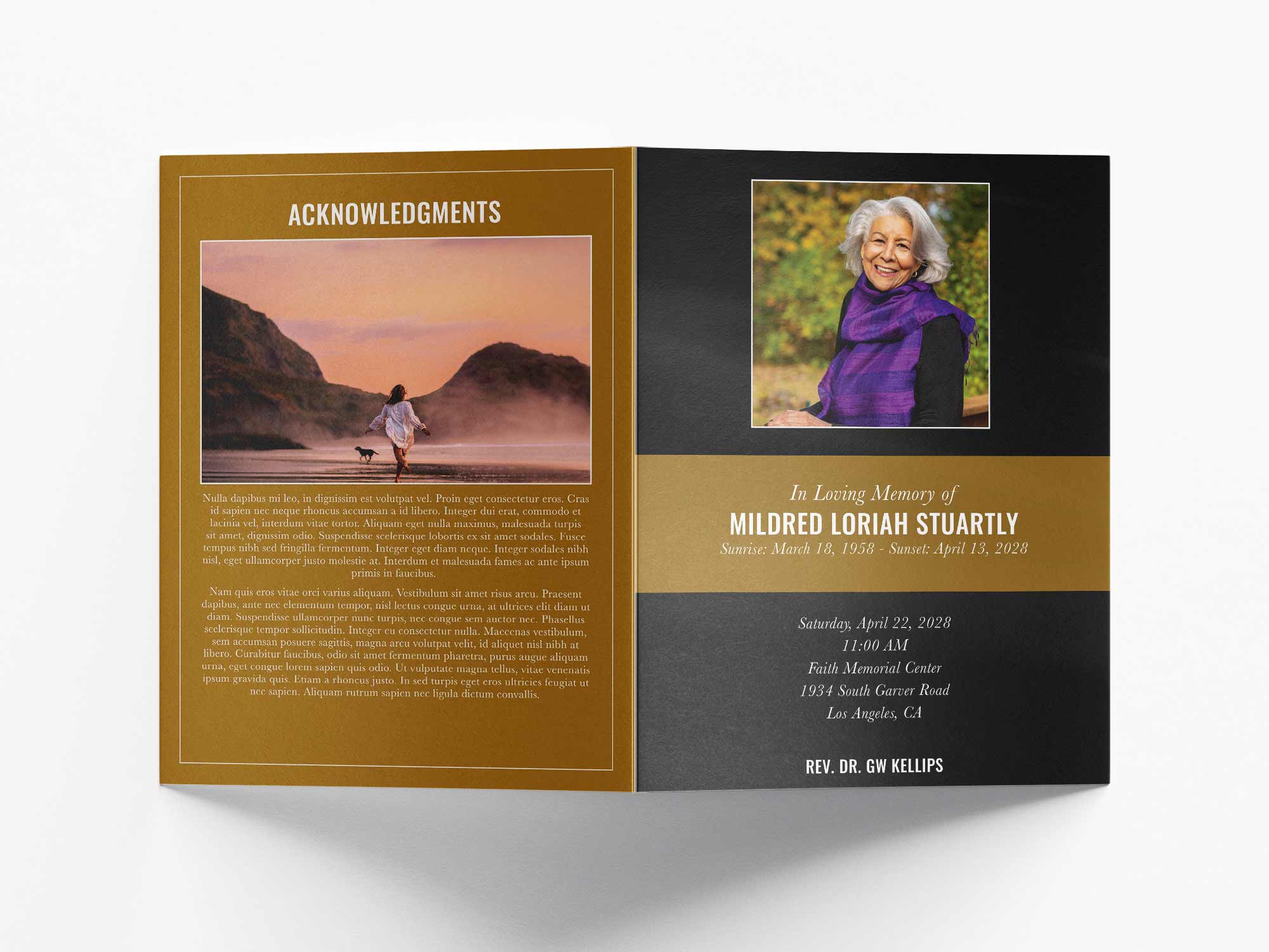 Large Program Back Sample