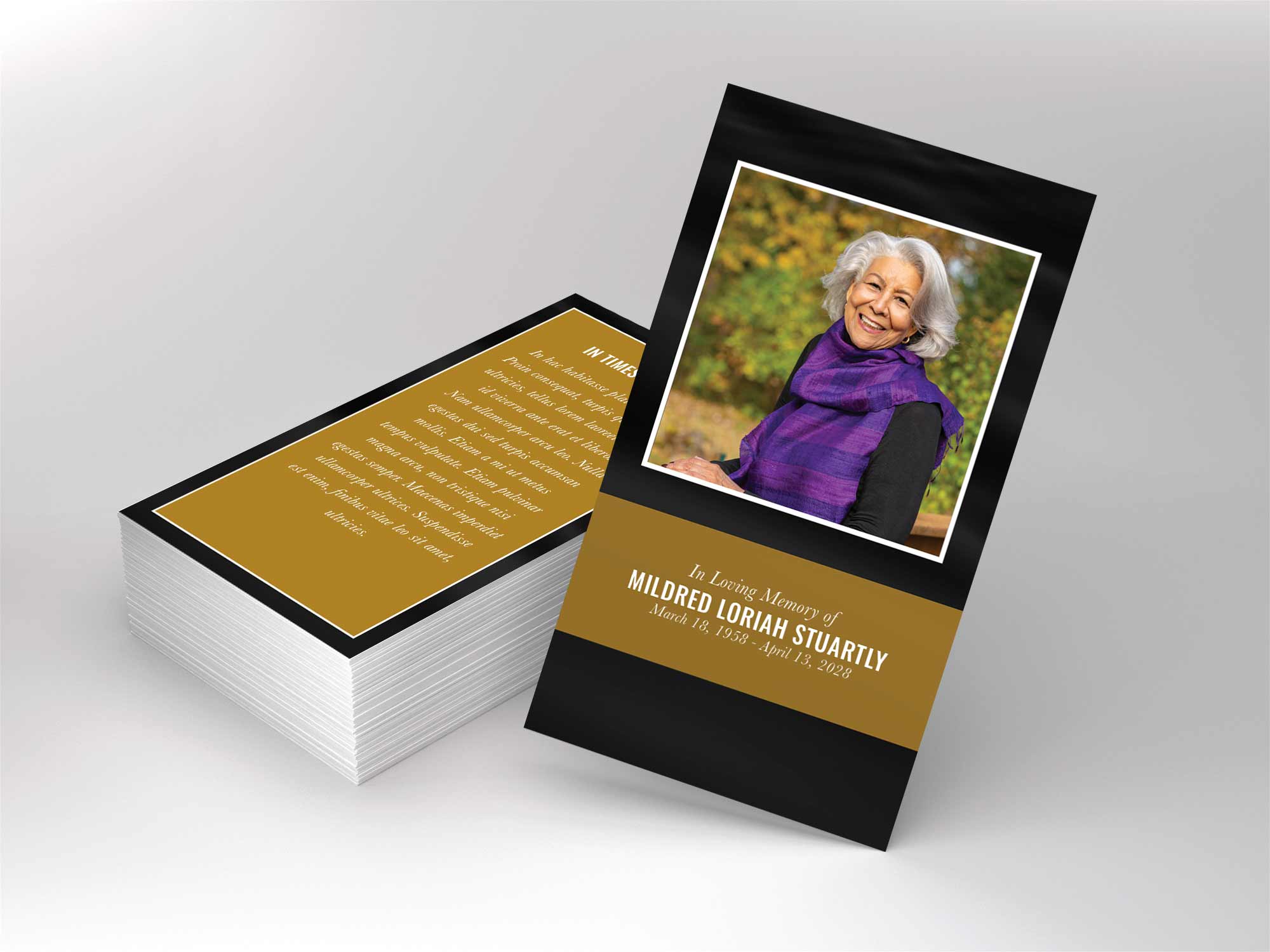 Prayer Card Front Sample