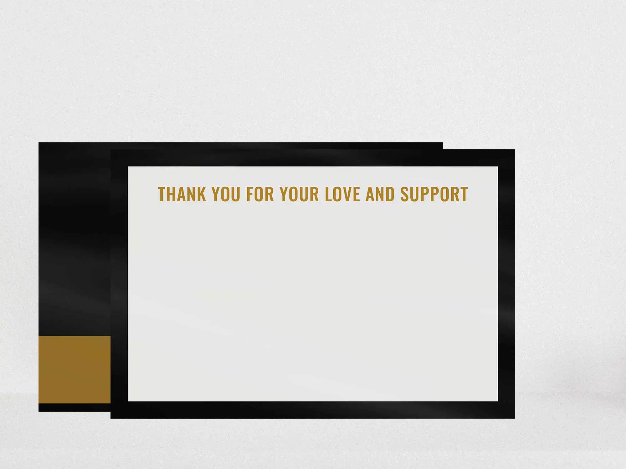 Thank You Card Back Blank
