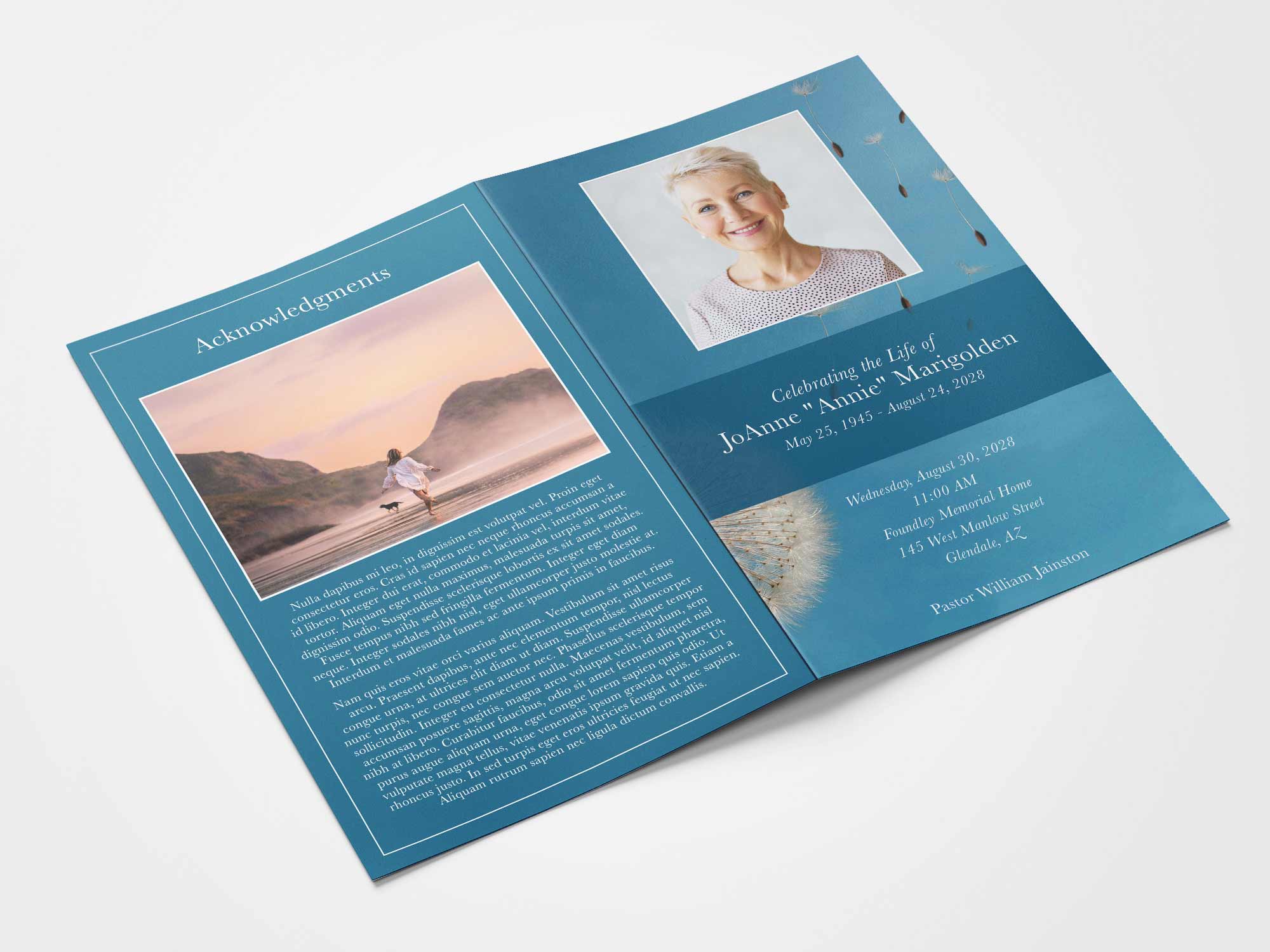 Standard Program Back Sample