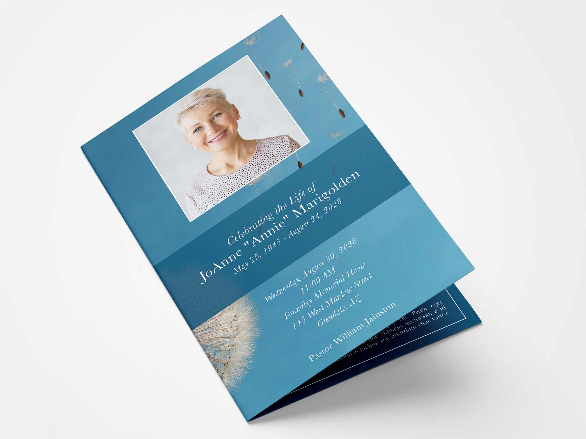 Standard Program Front Sample