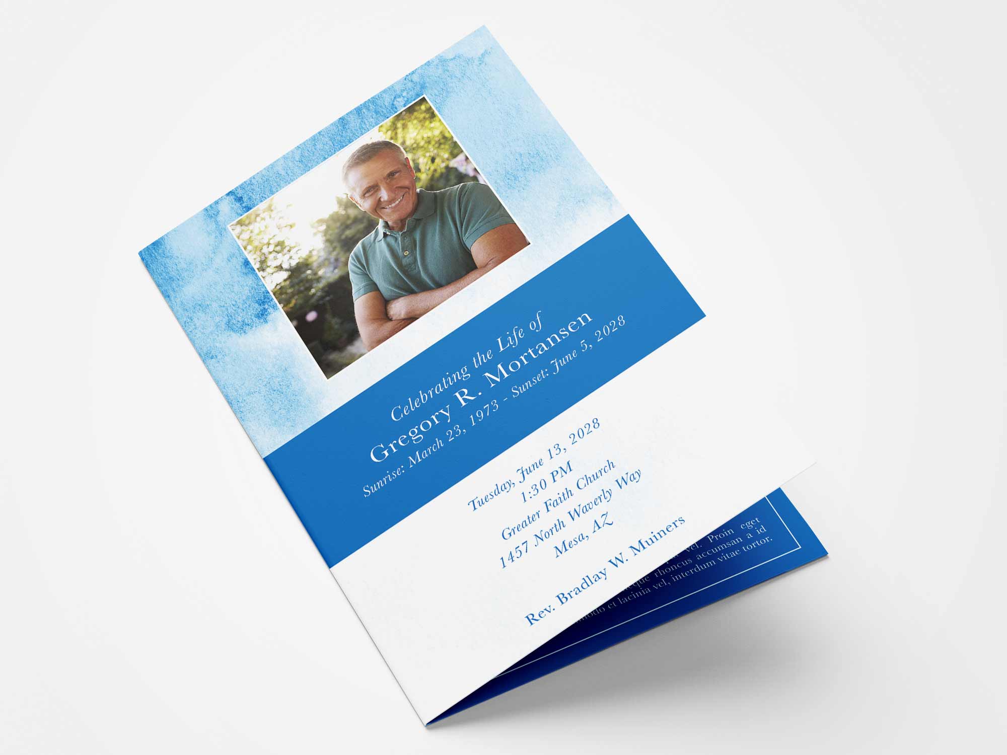 Standard Program Front Sample