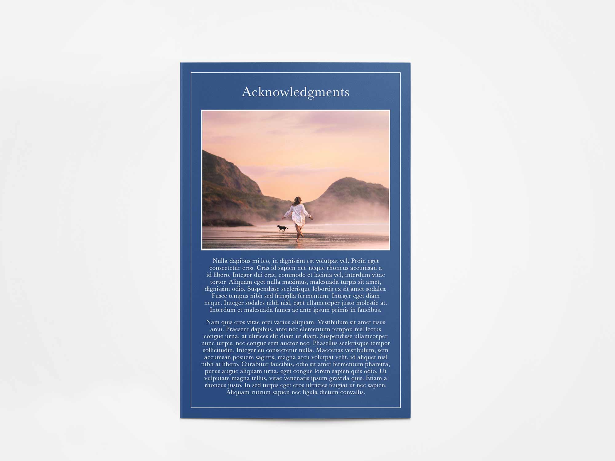 Program Card Back Sample