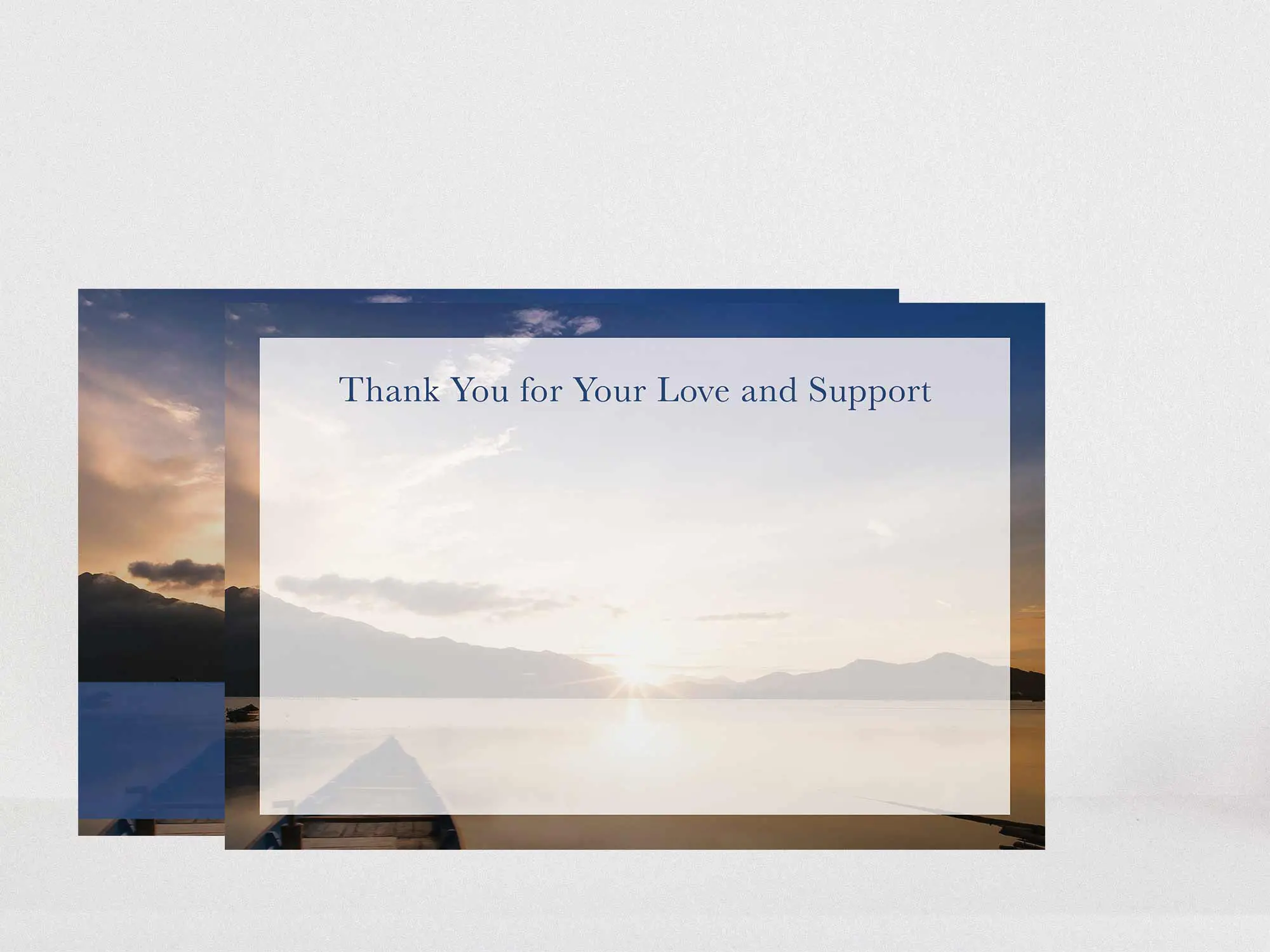 Thank You Card Back Blank