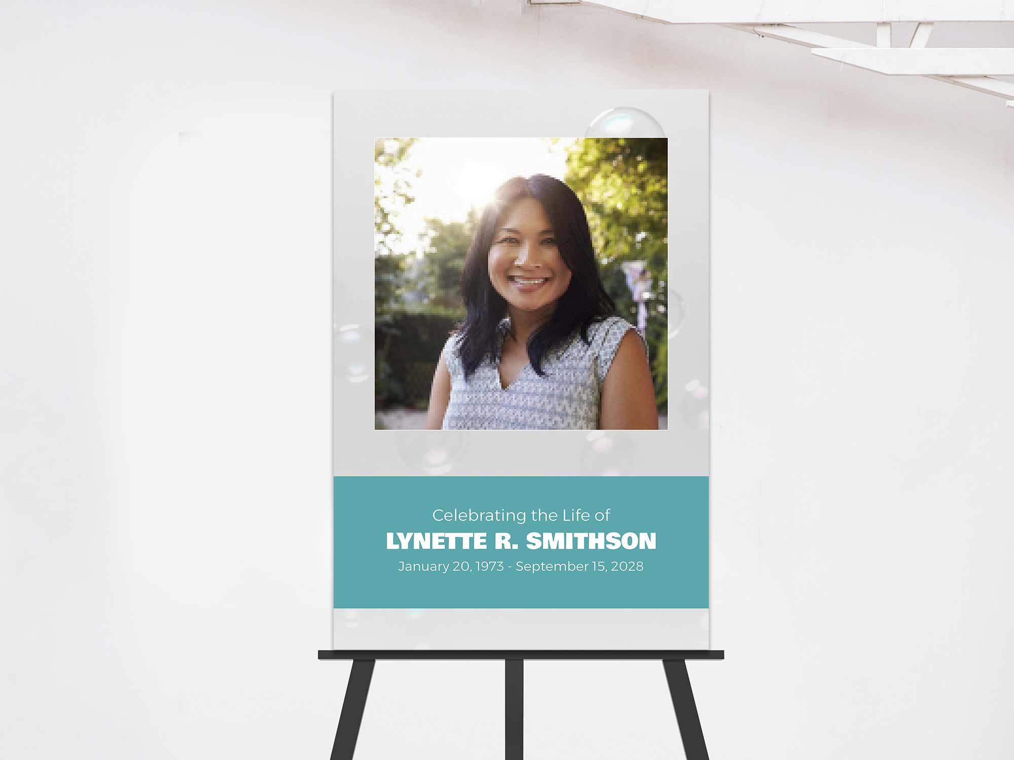 Easel Sign (On Easel) Sample