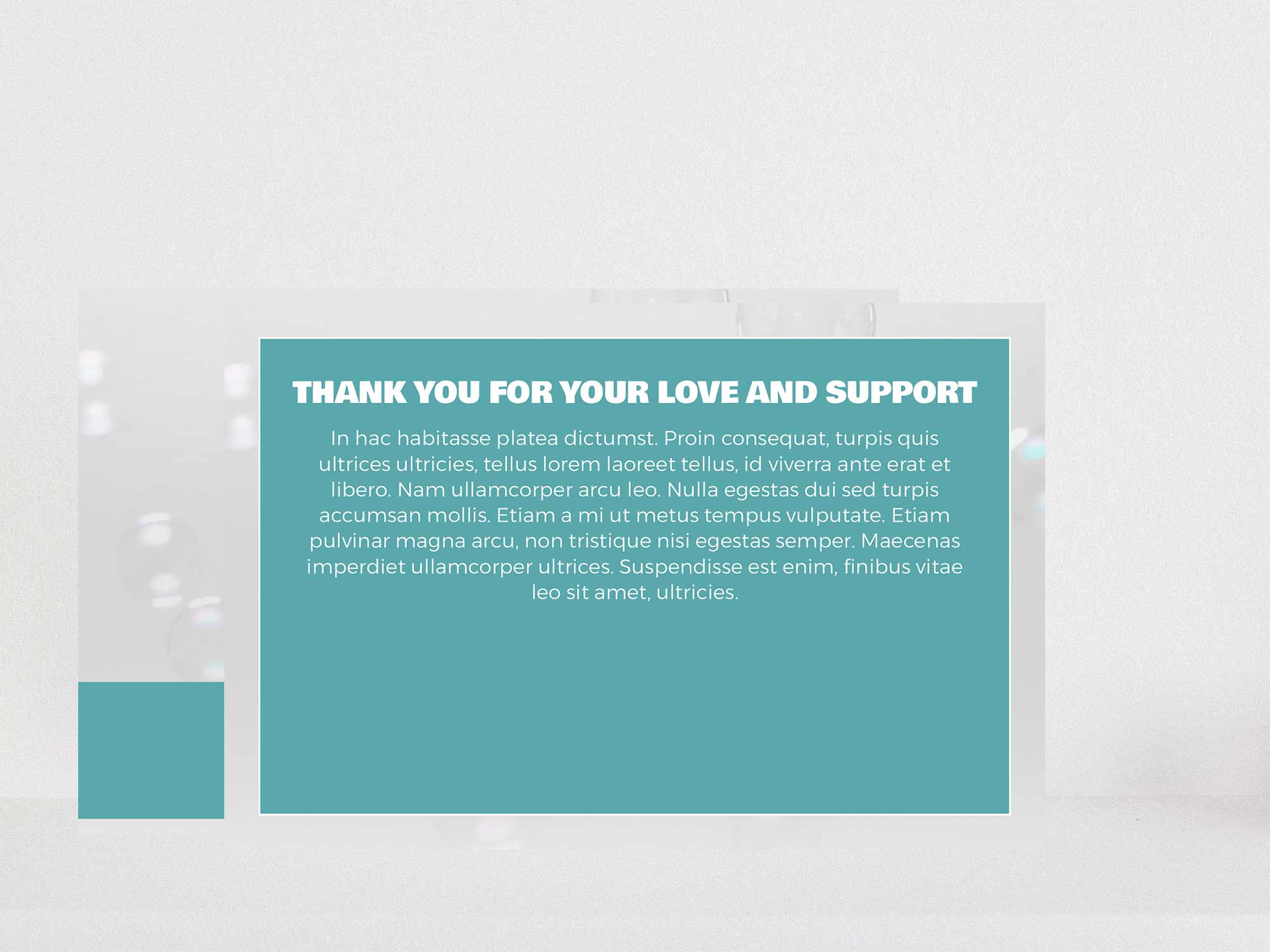 Thank You Card Back Sample