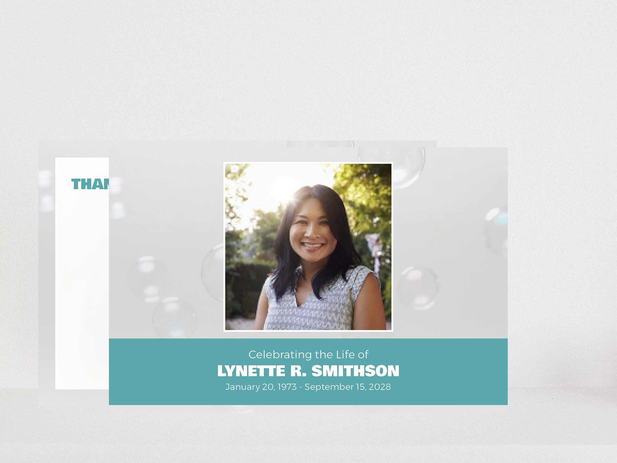 Thank You Card Front Sample