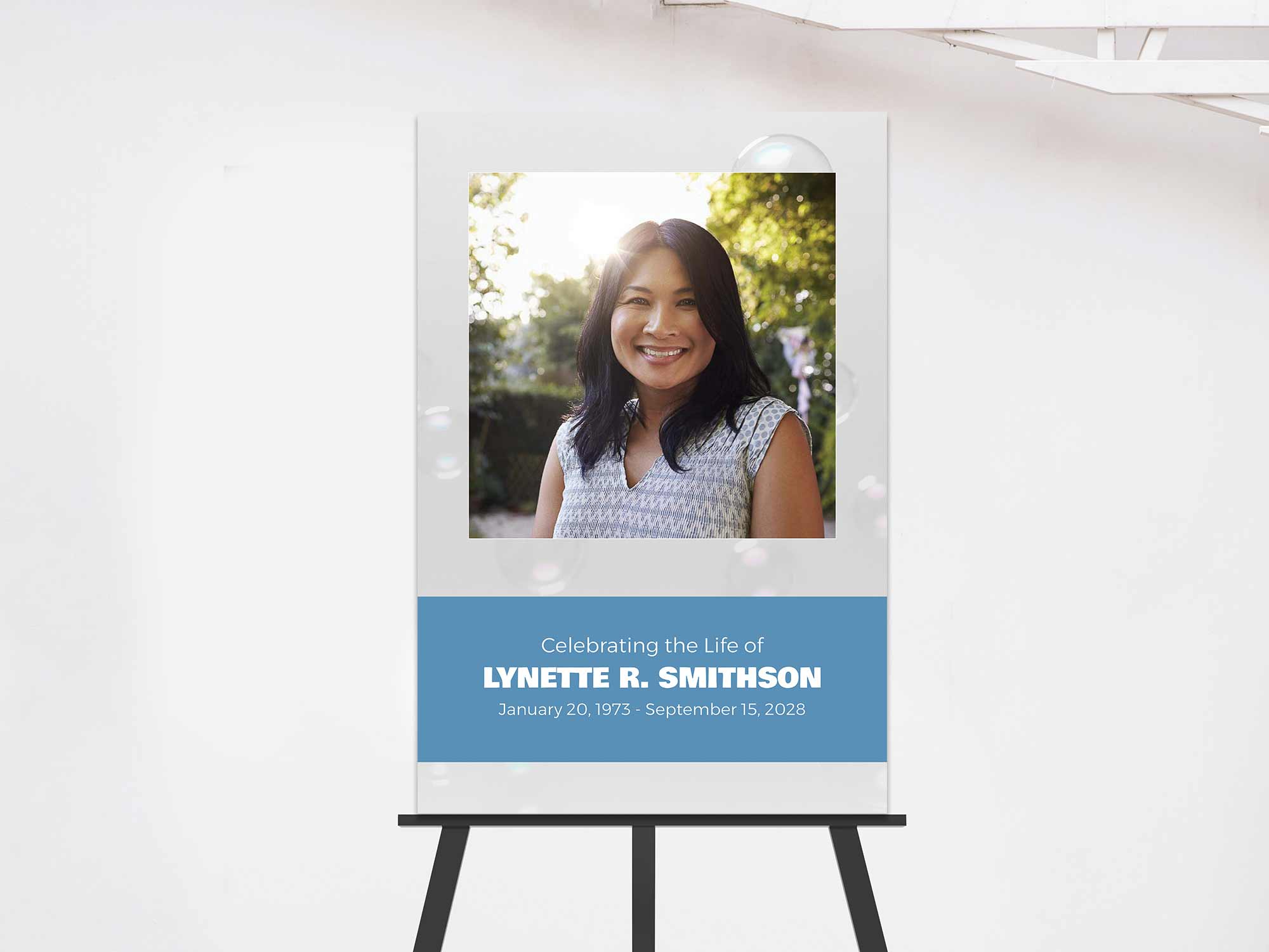 Easel Sign (On Easel) Sample