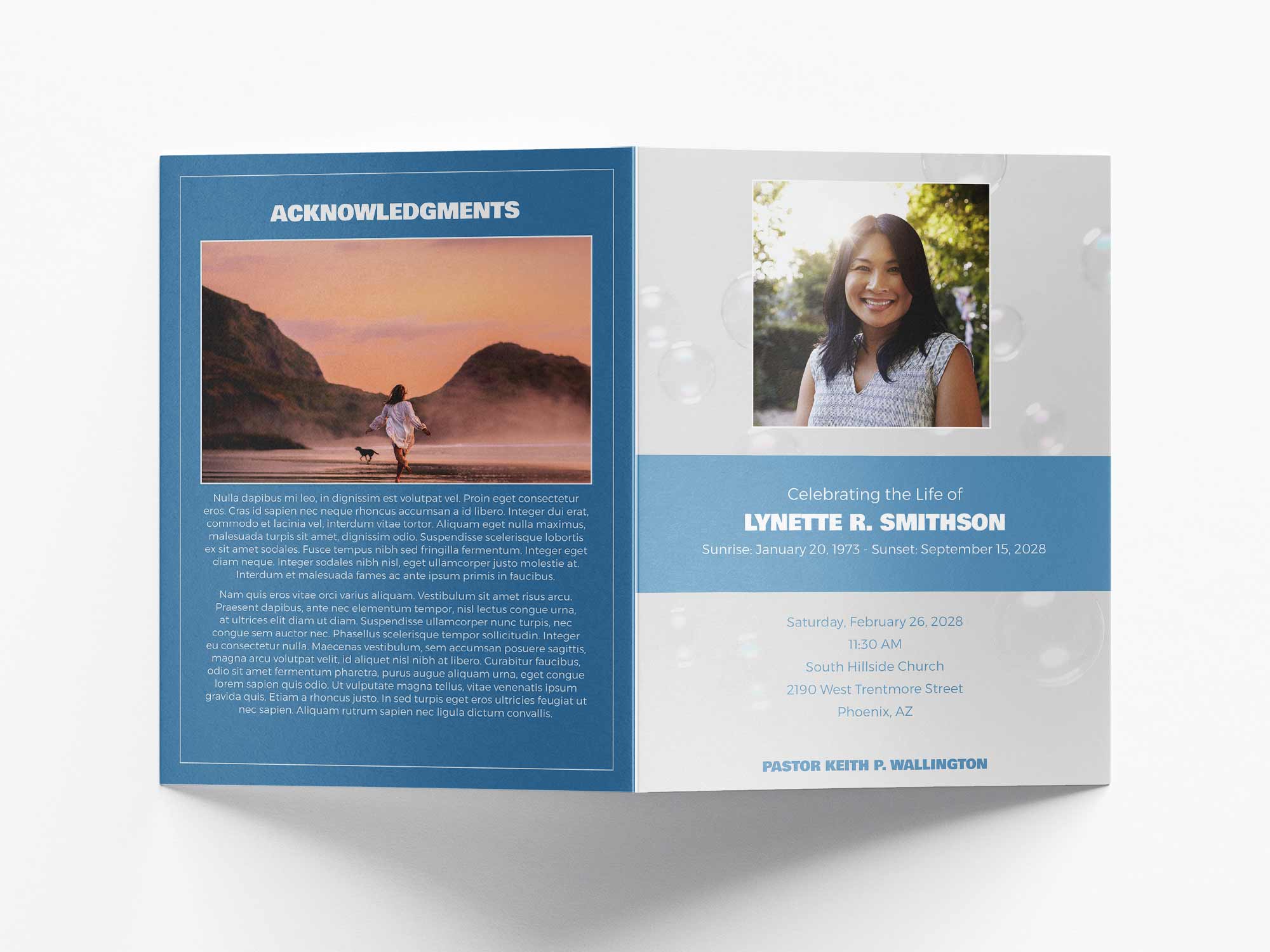 Large Program Back Sample