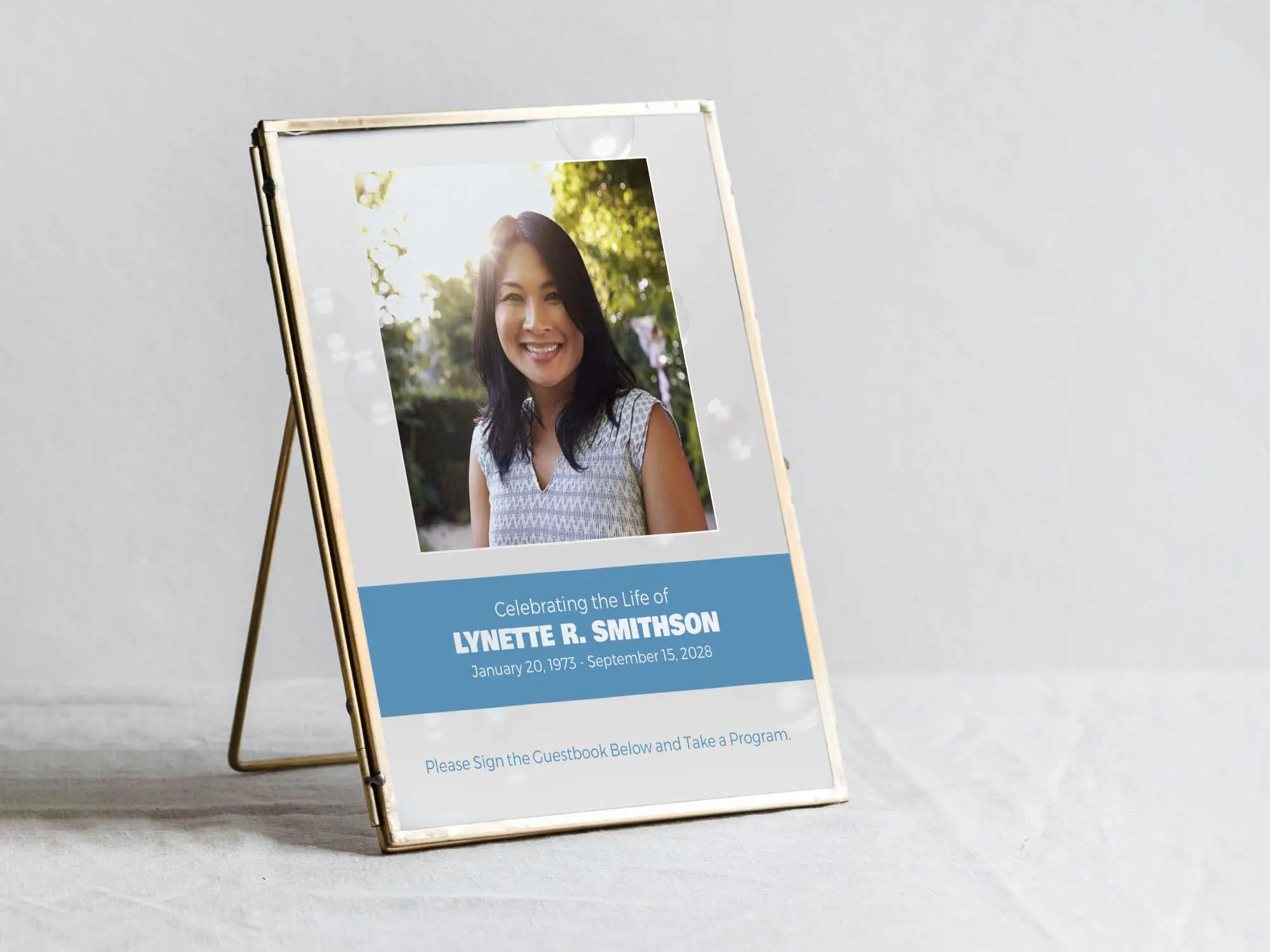 Table Sign in Frame