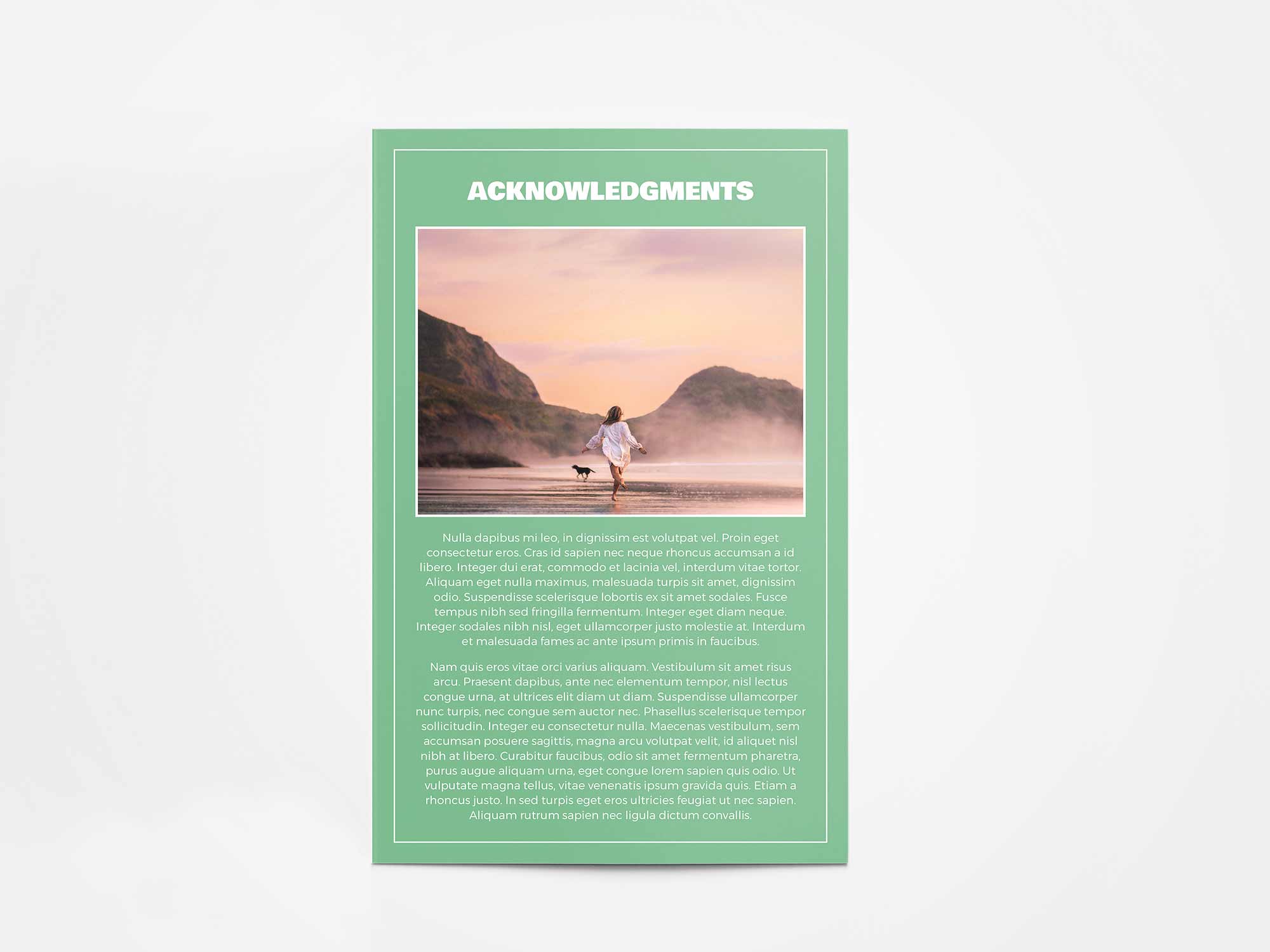 Program Card Back Sample