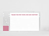 Thank You Card Back Blank