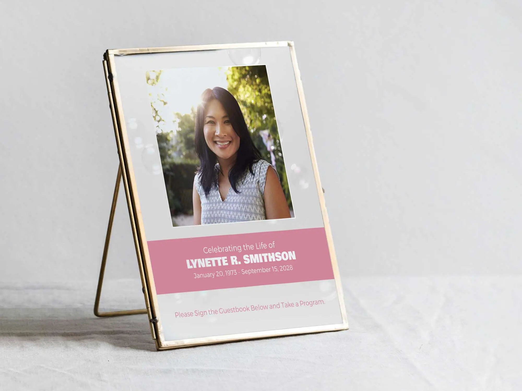 Table Sign in Frame