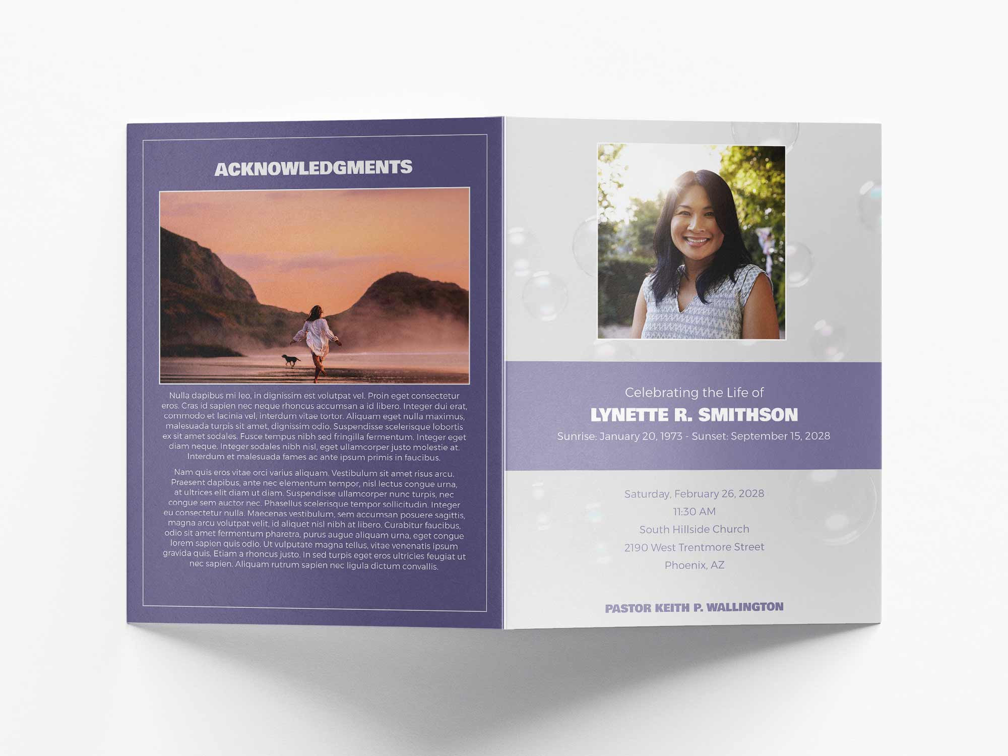 Large Program Back Sample