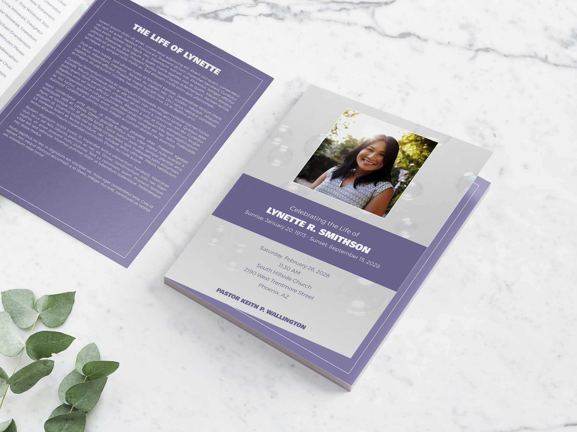 Large Program Front Sample