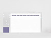 Thank You Card Back Blank