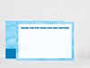 Thank You Card Back Blank