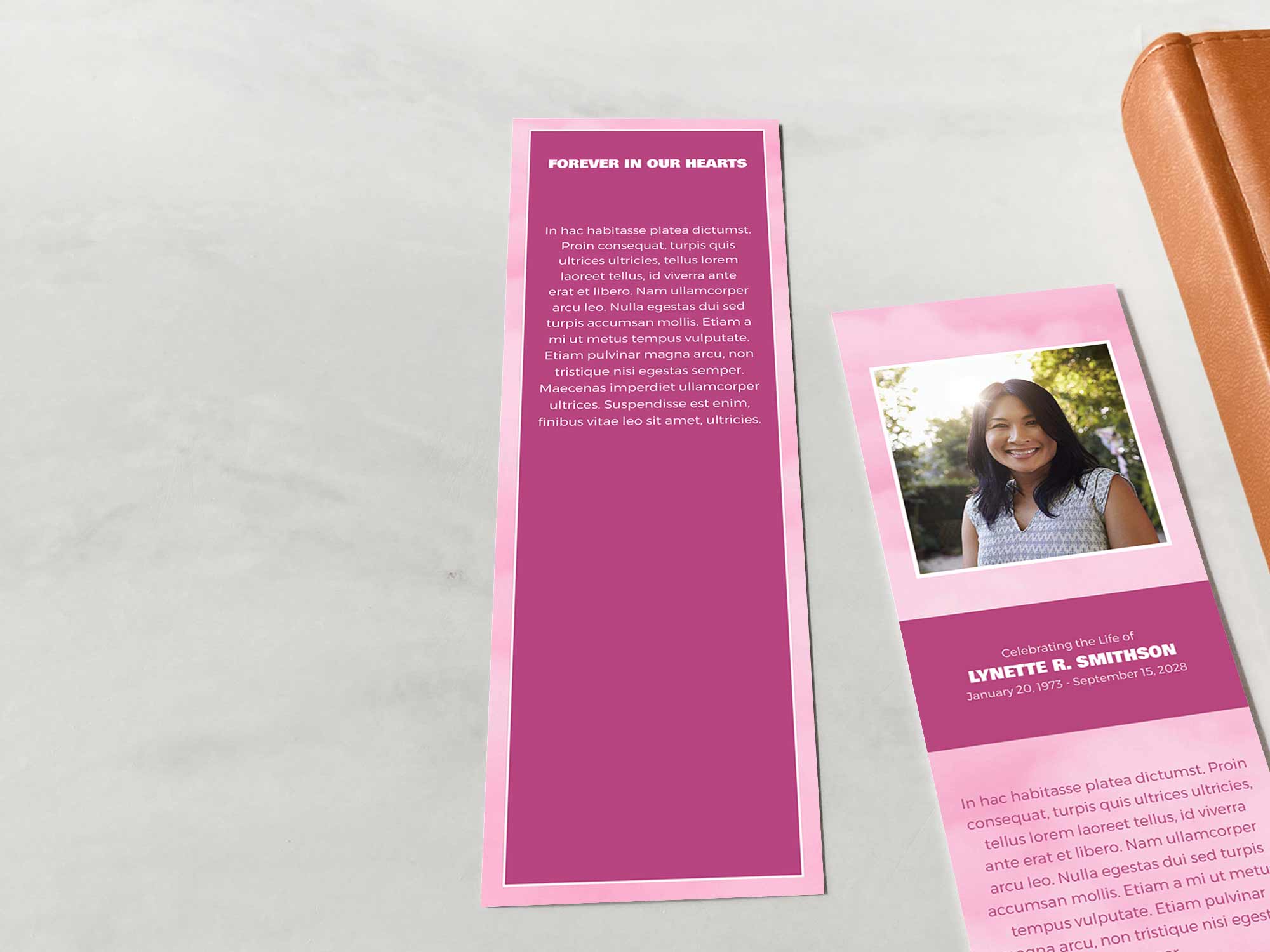 Bookmark Back Sample