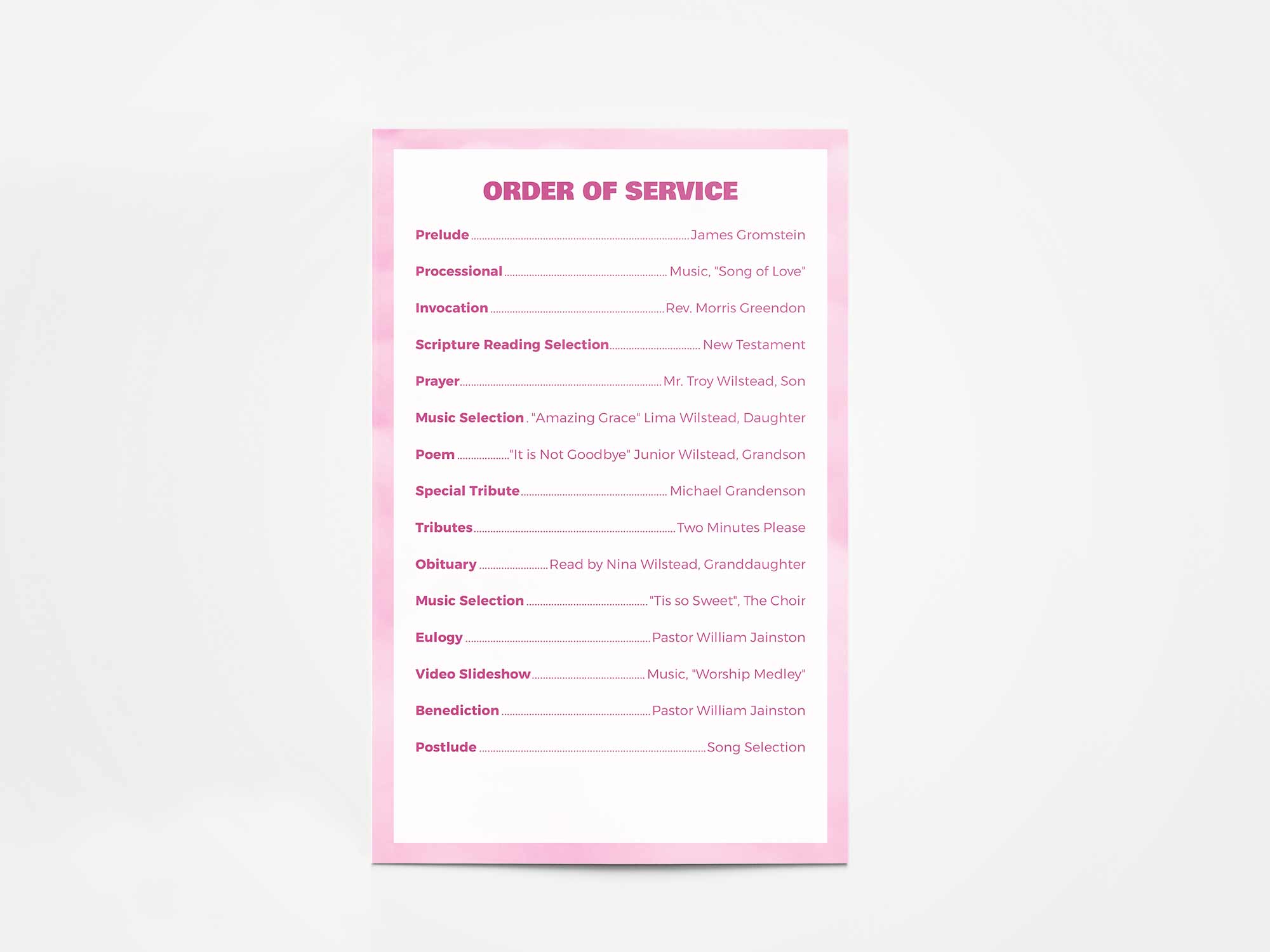 Page 2 Sample Sample