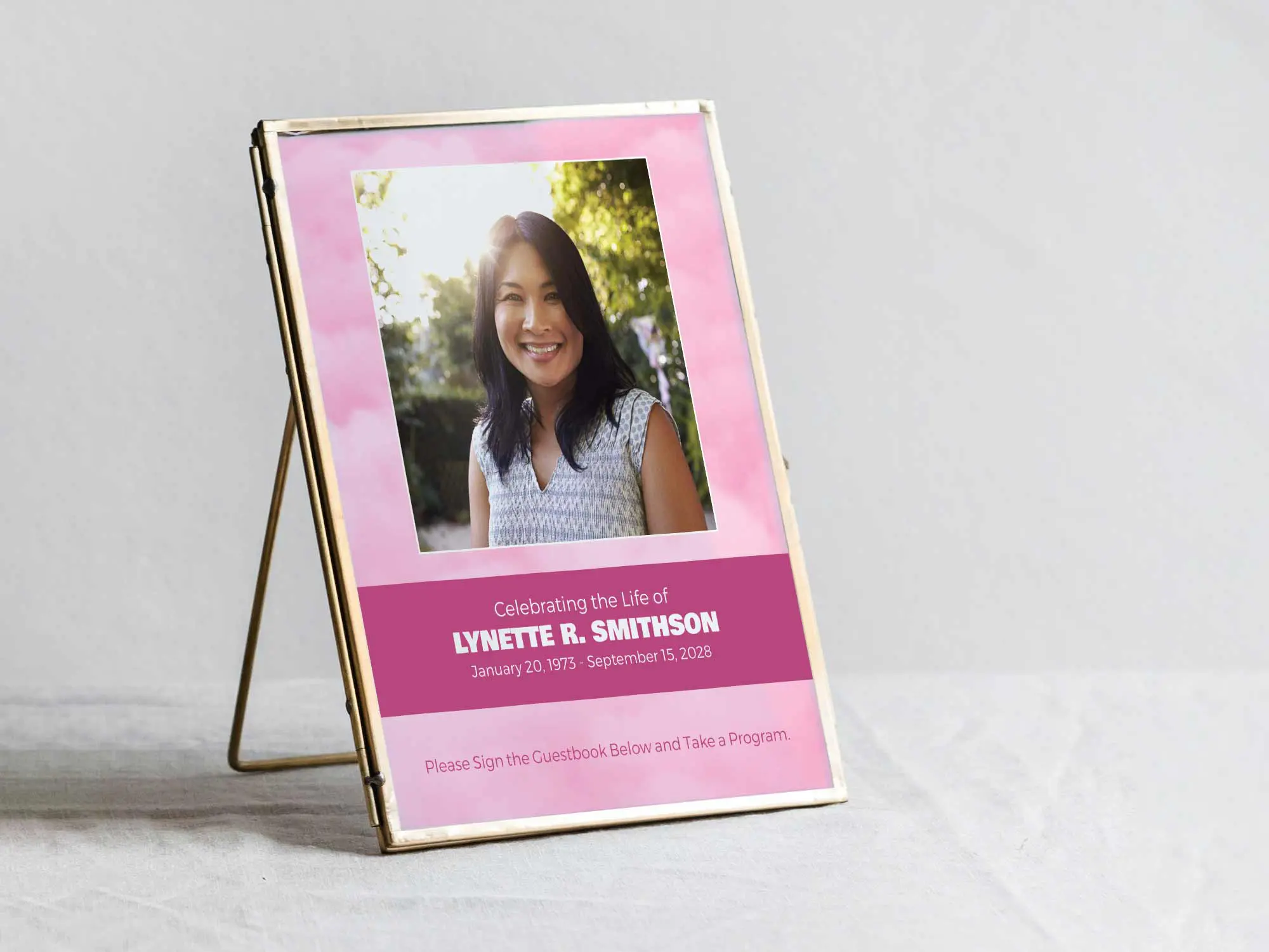Table Sign in Frame