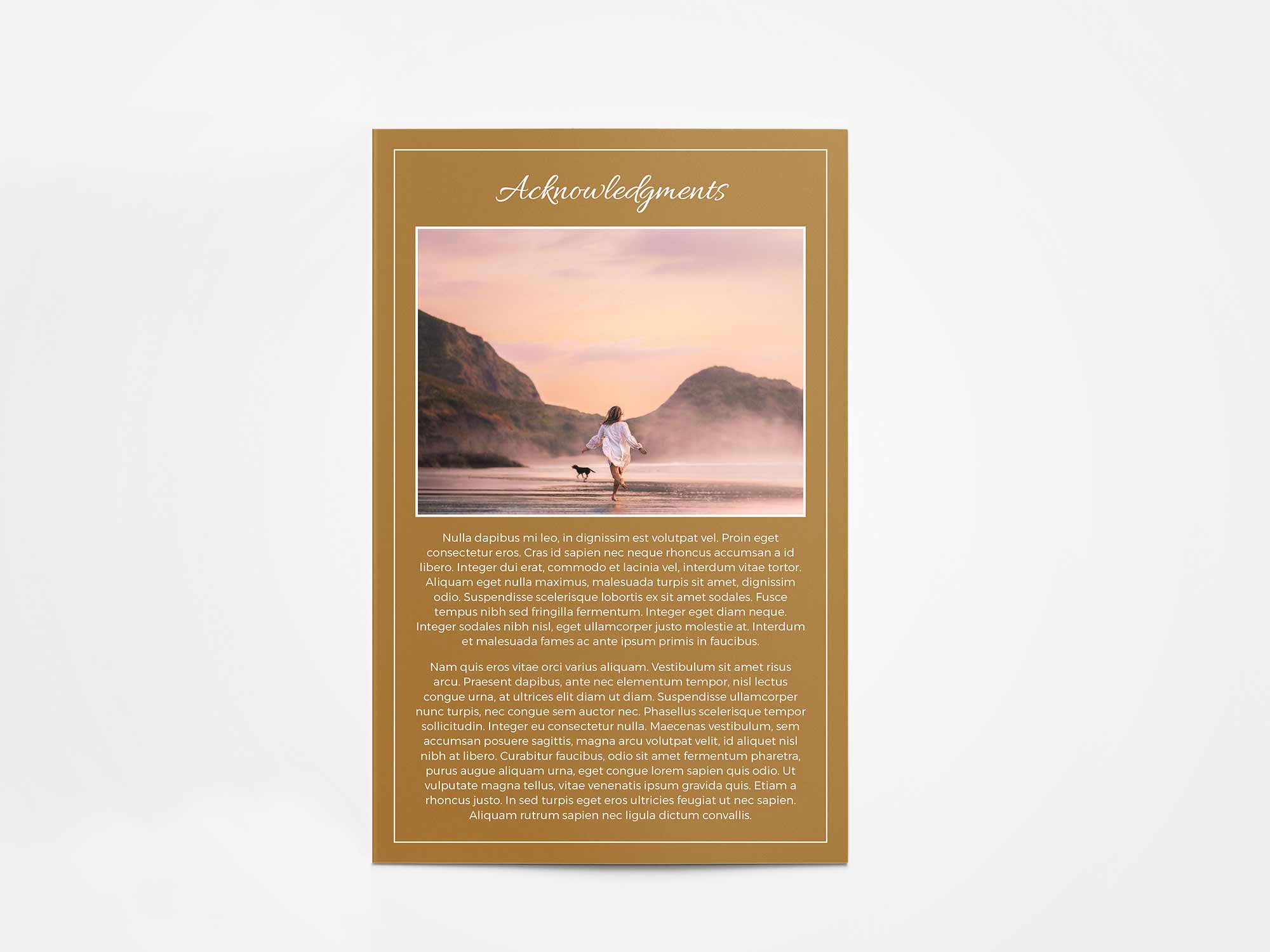 Program Card Back Sample