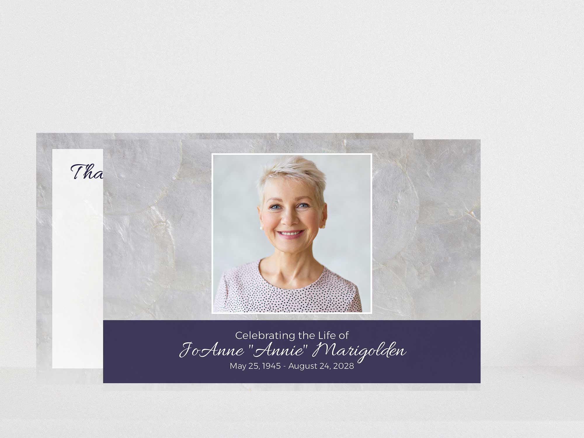 Thank You Card Front Sample