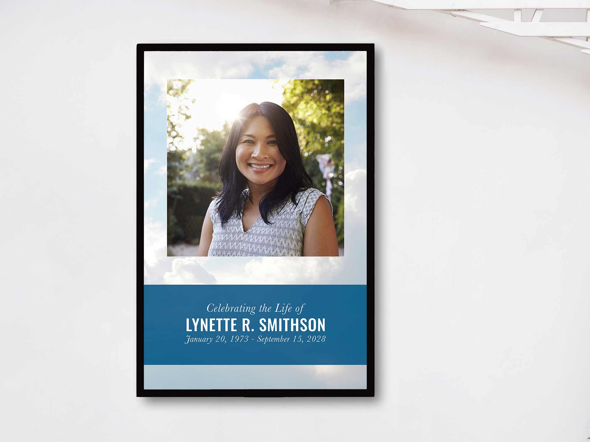 Easel Sign (In Frame) Sample