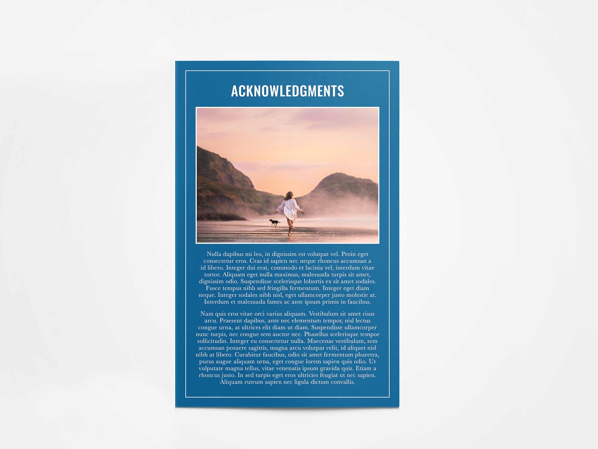 Program Card Back Sample