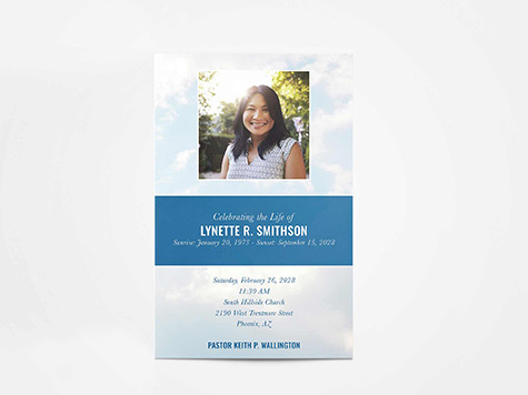 View Program Card Sample