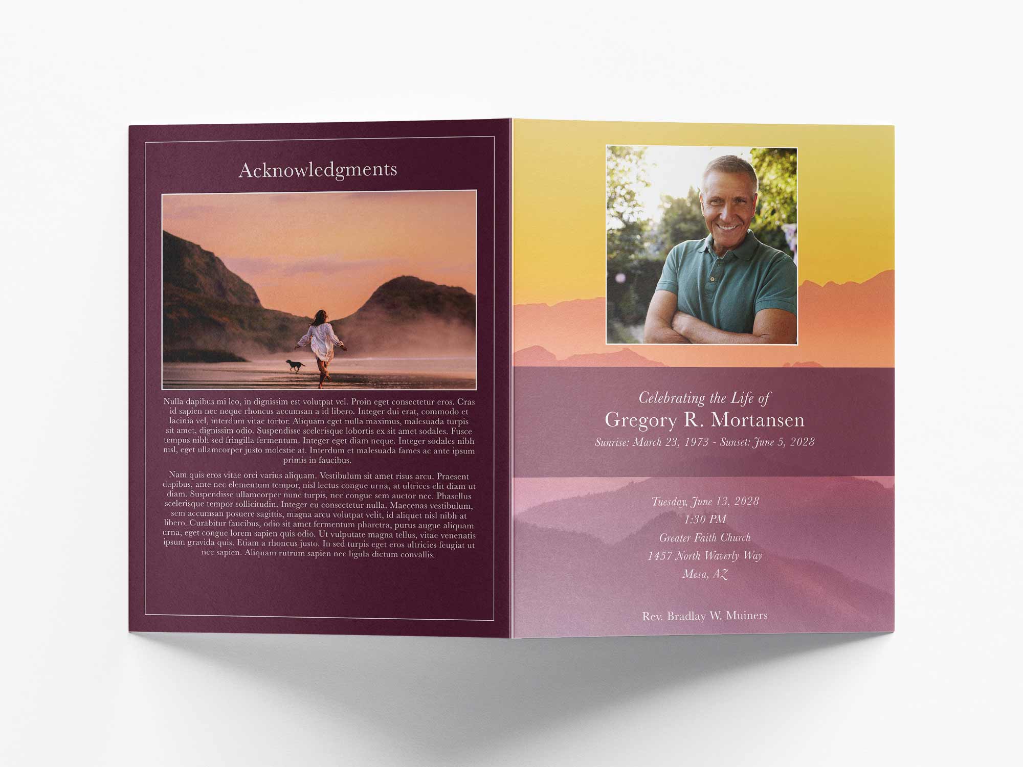 Large Program Back Sample