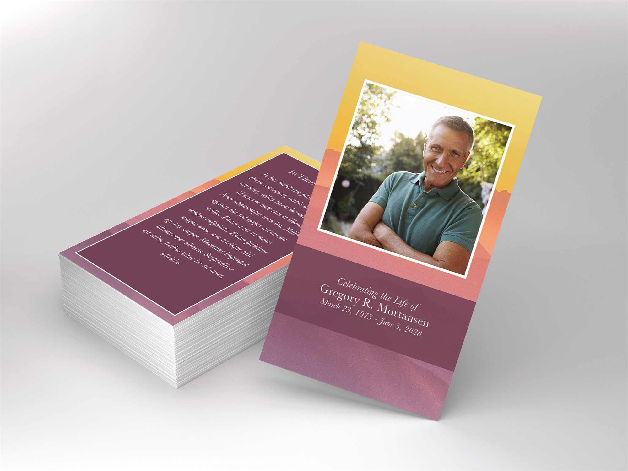 Prayer Card Front Sample