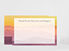 Thank You Card Back Blank