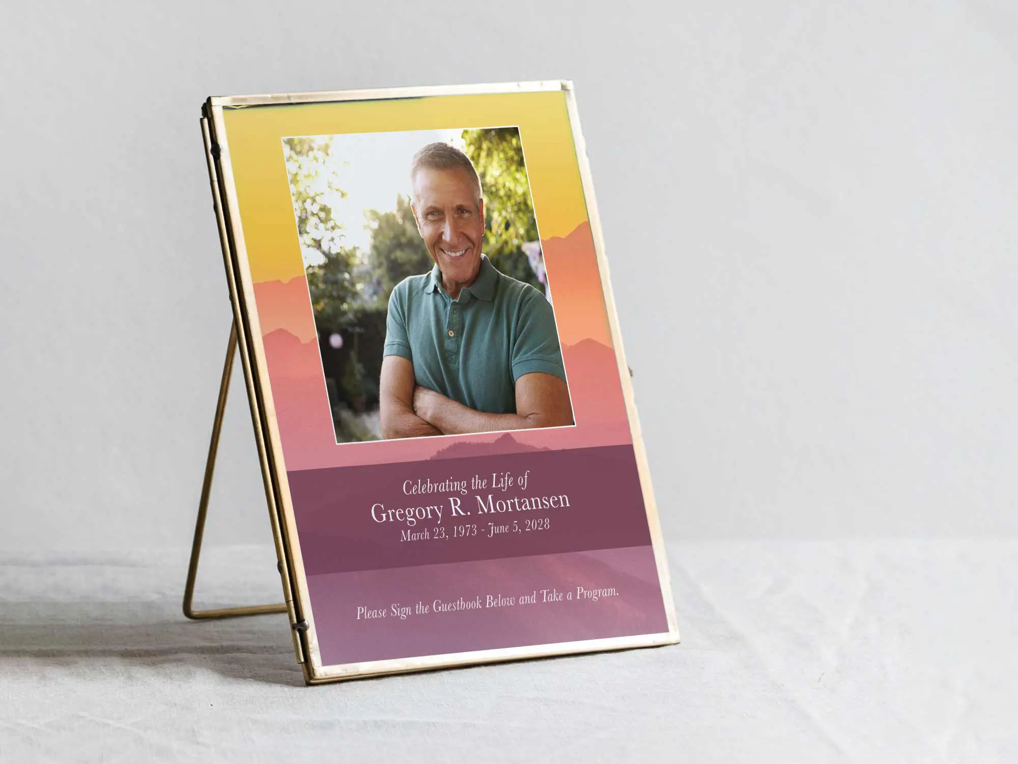 Table Sign in Frame