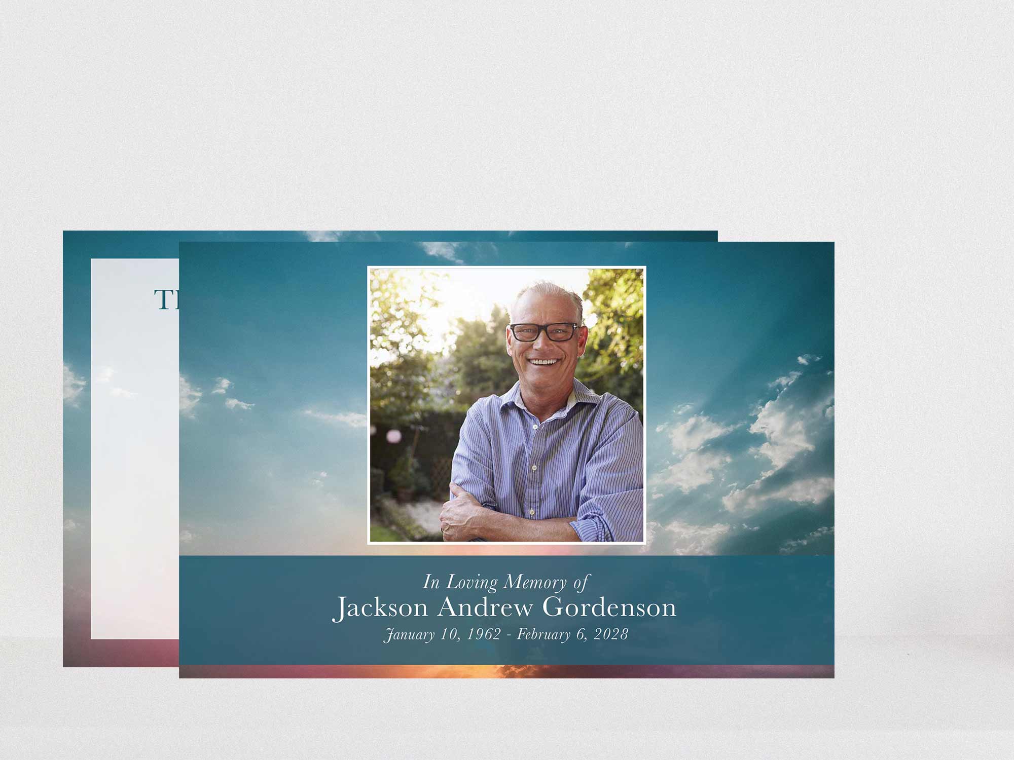 Thank You Card Front Sample