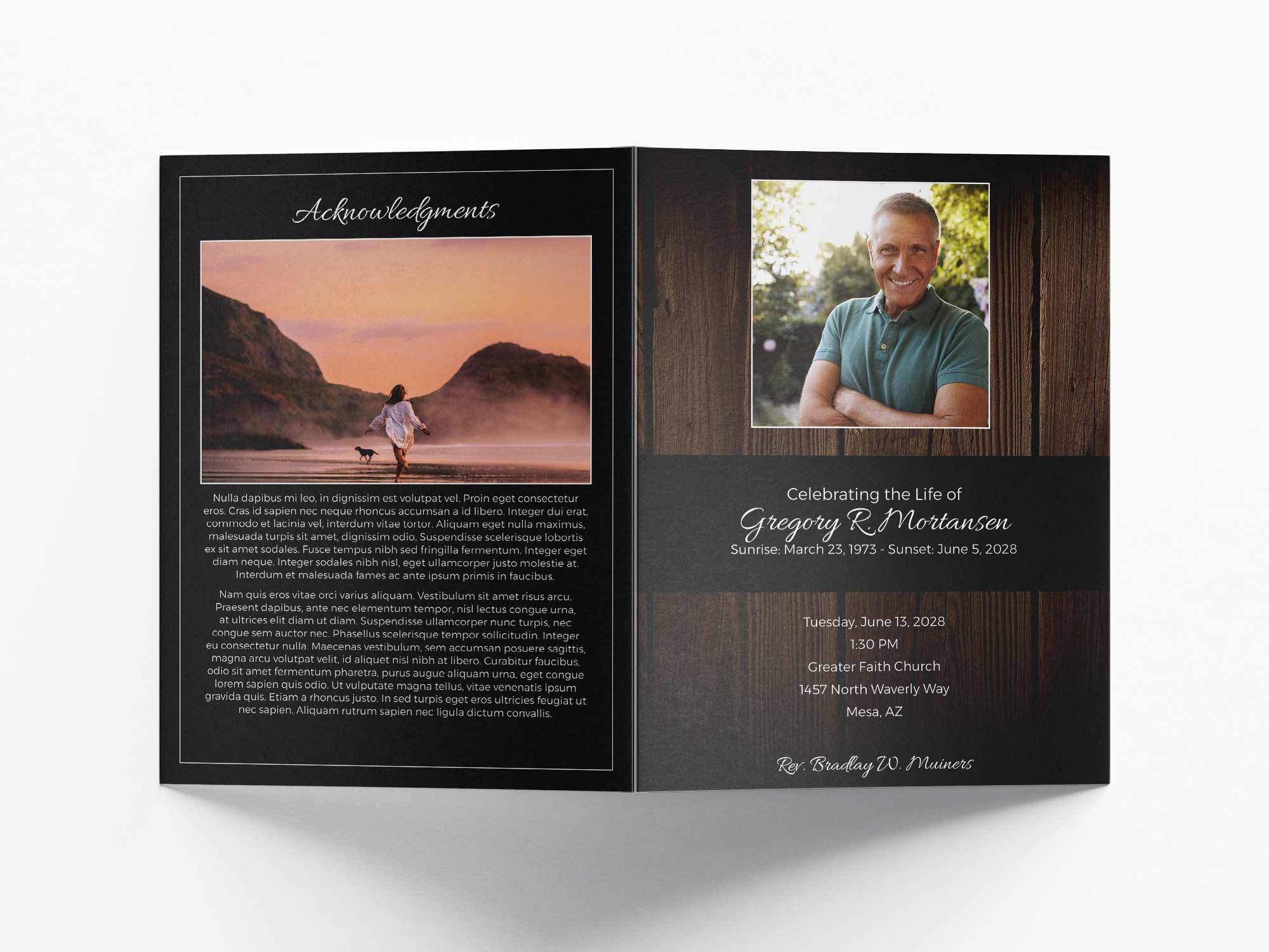 Large Program Back Sample