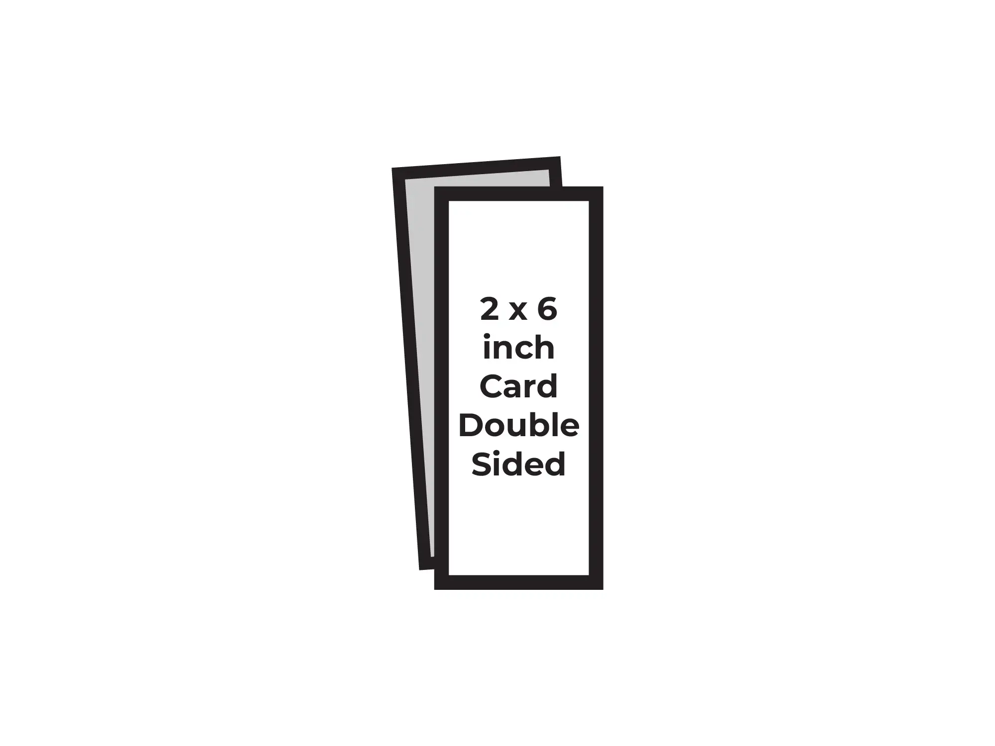 Bookmark - Double Sided - 2 x 6 Inch Page Mockup