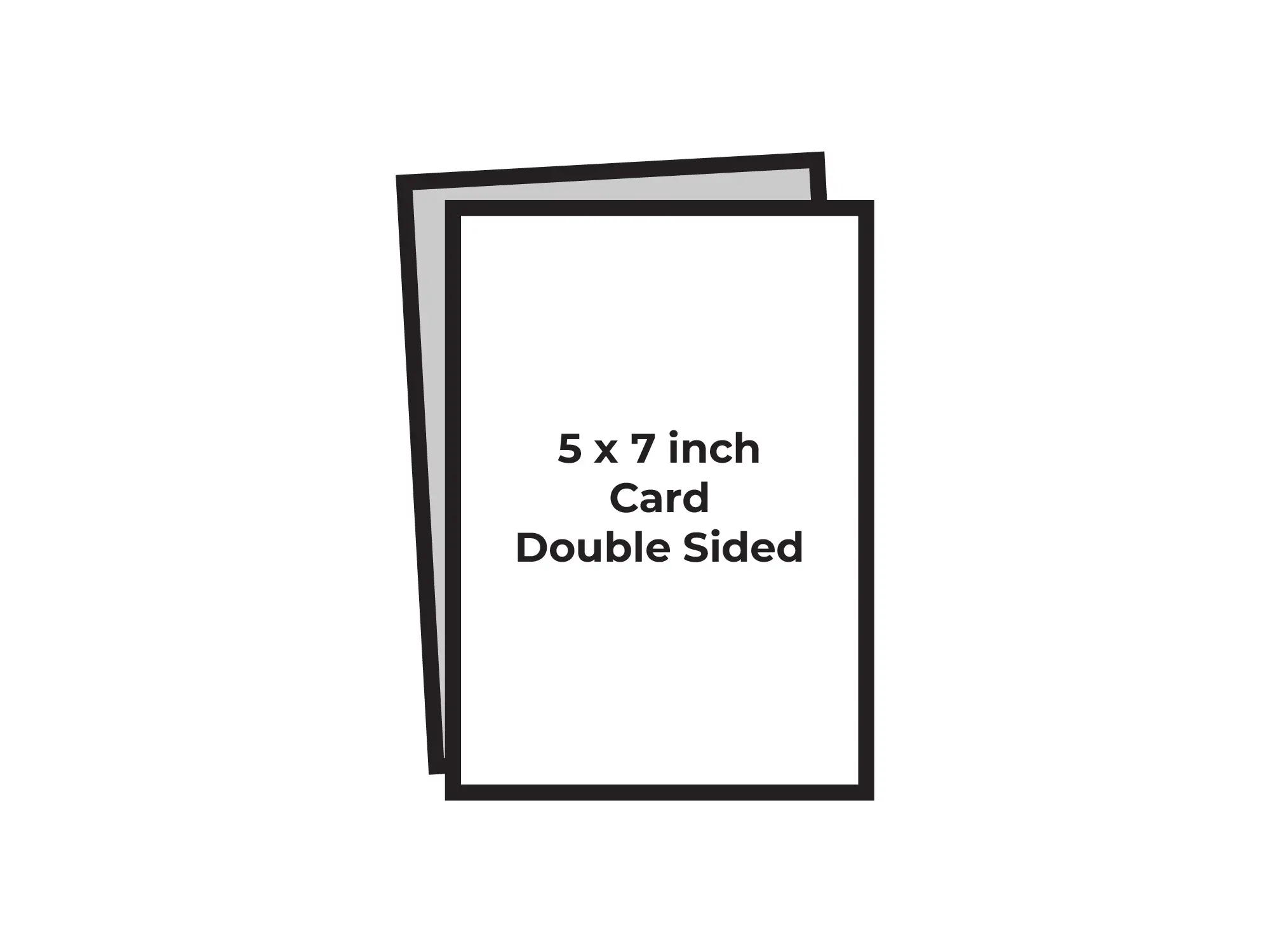 Memorial Card - Double Sided - 5 x 7 Inch Page Mockup