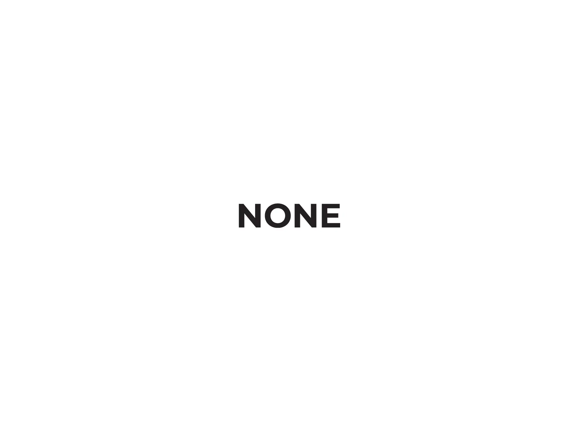 NONE Page Mockup