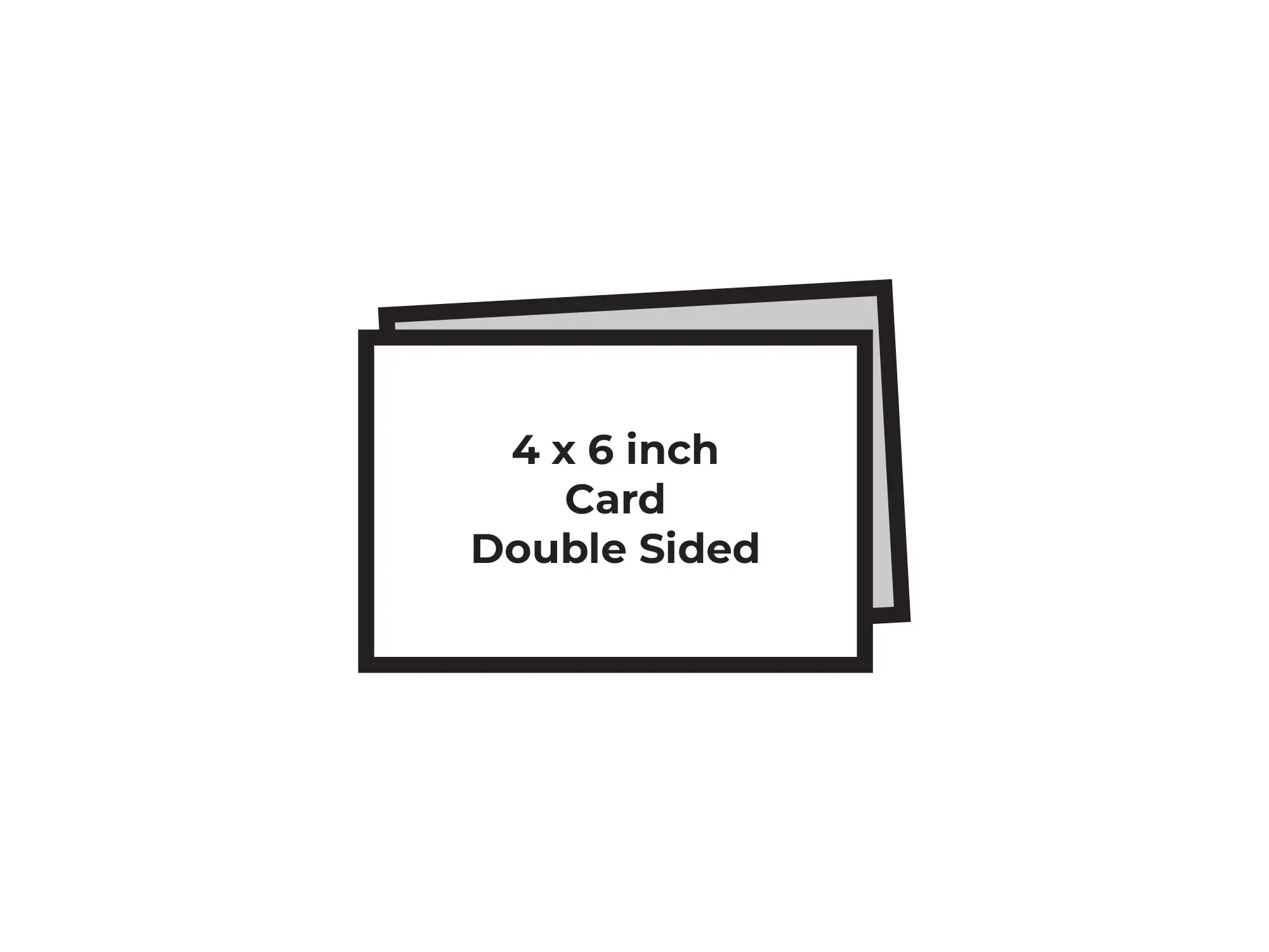 Thank You Card - Double Sided - 4 x 6 Inch Page Mockup