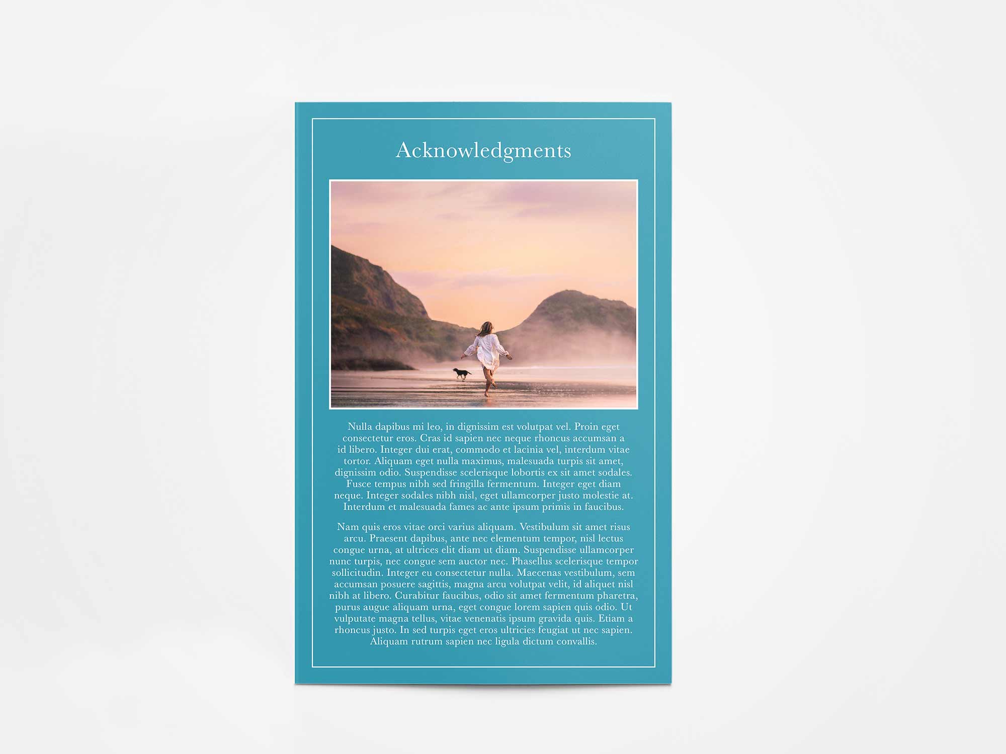 Program Card Back Sample